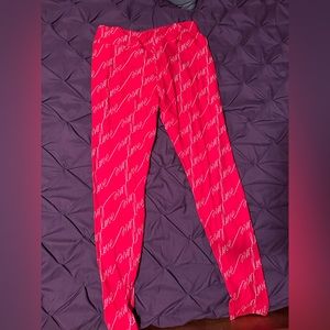 LulaRoe LOVE script leggings. TC